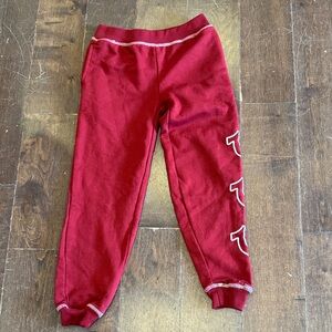True Religion Kids Red Joggers with Logo